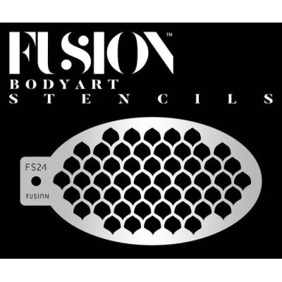 Fusion Stencils, Big Mermaid Fish Scales (FS24
